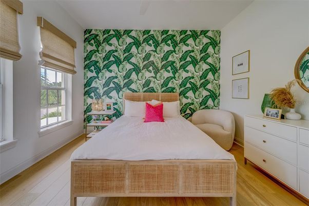 Bedroom, Interior, Wood Texture Flooring