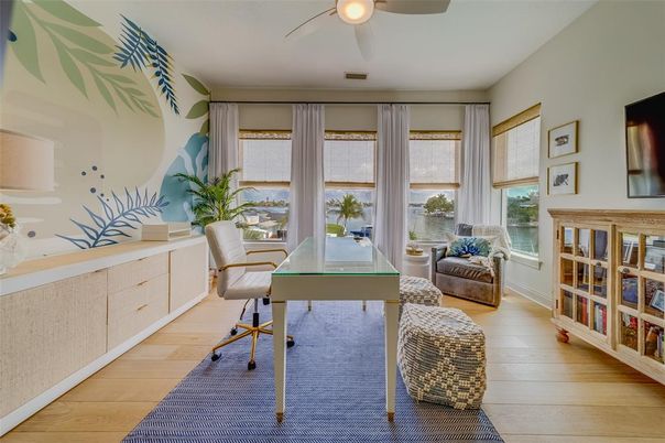 Home Office, Interior, Wood Texture Flooring