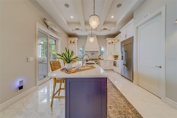 Interior, Kitchen, Pendant Lights, Recessed Lighting, Stainless Steel Appliances