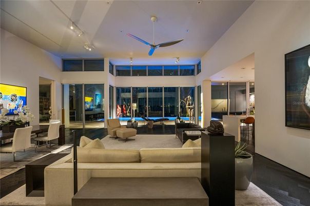 Dining room, Interior, Living room, Recessed Lighting