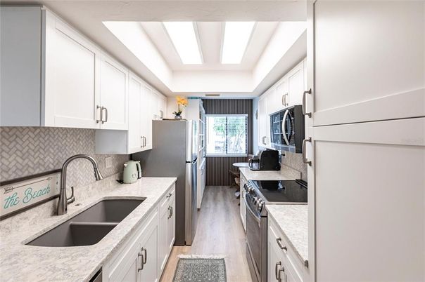 Interior, Kitchen, Wood Texture Flooring