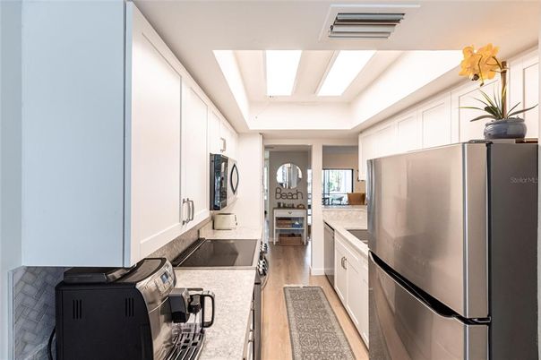 Interior, Kitchen, Wood Texture Flooring