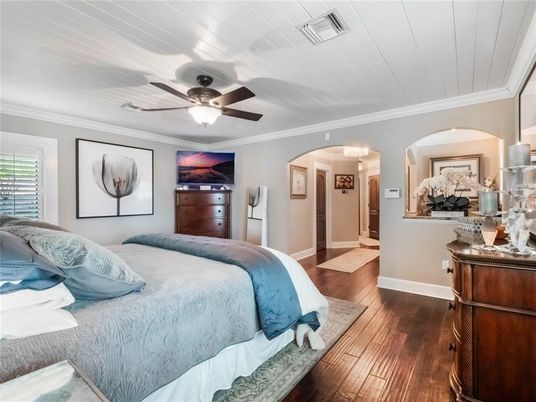 Bedroom, Interior, Wood Texture Flooring
