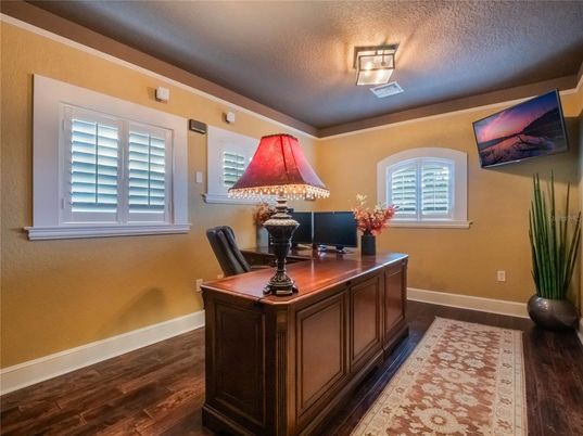 Home Office, Interior, Wood Texture Flooring