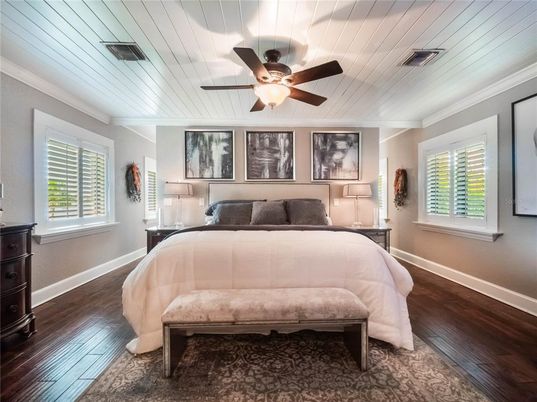 Bedroom, Interior, Wood Texture Flooring