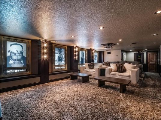 Interior, Living room, Recessed Lighting