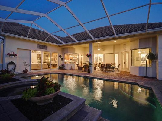 Dining room, Glass Ceilings, Interior, Pool, Sun Room