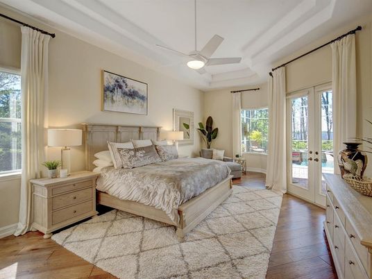Bedroom, Interior, Wood Texture Flooring