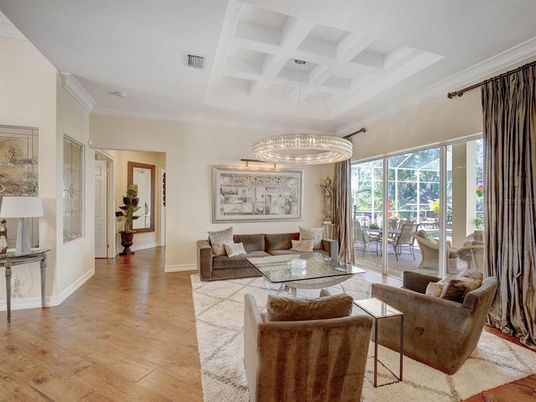 Chandelier, Interior, Living room, Pendant Lights, Wood Texture Flooring