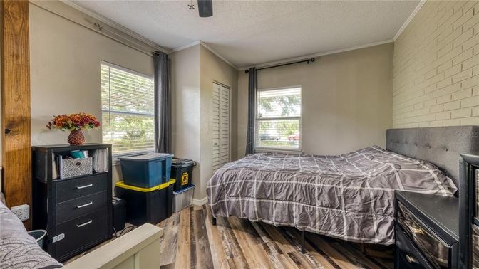 Bedroom, Interior, Wood Texture Flooring