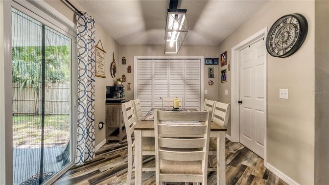 Dining room, Interior, Wood Texture Flooring