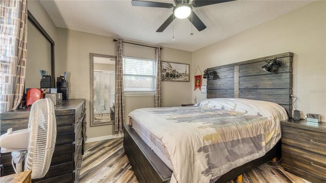 Bedroom, Interior, Wood Texture Flooring