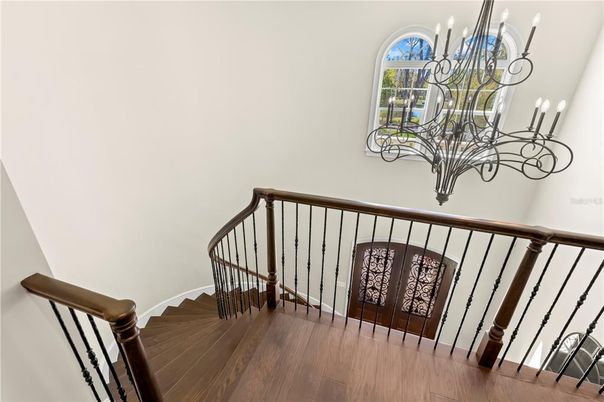 Chandelier, Interior, Wood Texture Flooring