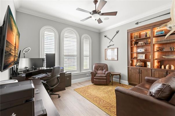 Home Office, Interior, Wood Texture Flooring