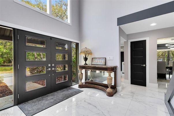 Interior, Marble, Recessed Lighting