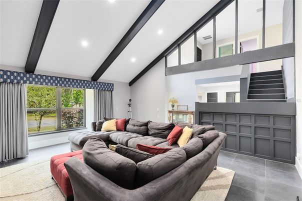 Interior, Living room, Recessed Lighting