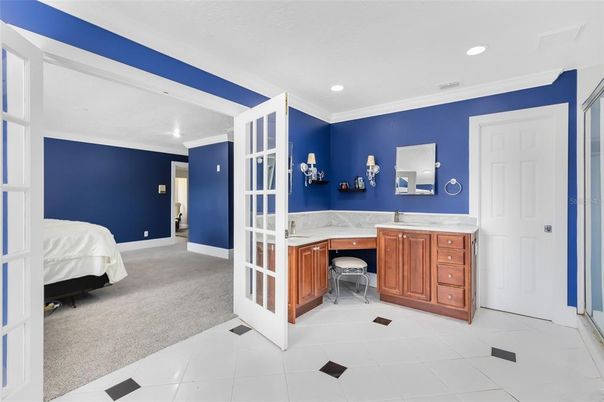 Bedroom, Interior, Recessed Lighting