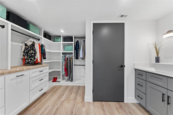 Interior, Recessed Lighting, Walk-in Closets, Wood Texture Flooring