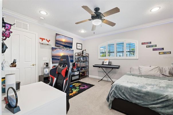 Bedroom, Home Office, Interior, Recessed Lighting