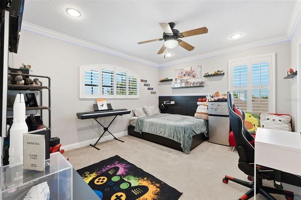 Bedroom, Home Office, Interior, Recessed Lighting