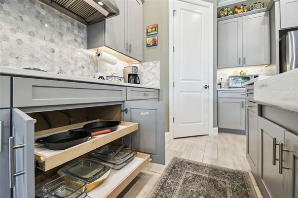 Interior, Kitchen, Wood Texture Flooring