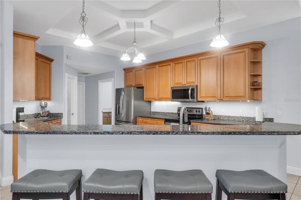 Interior, Kitchen, Pendant Lights, Stainless Steel Appliances