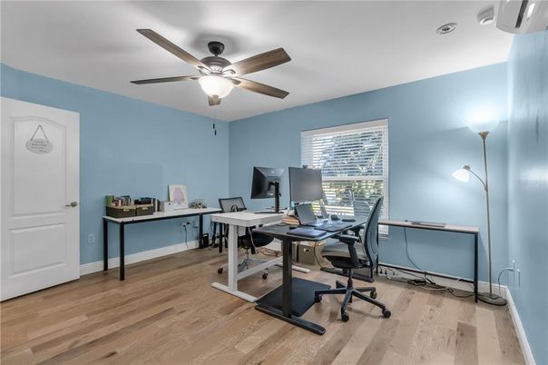 Home Office, Interior, Wood Texture Flooring