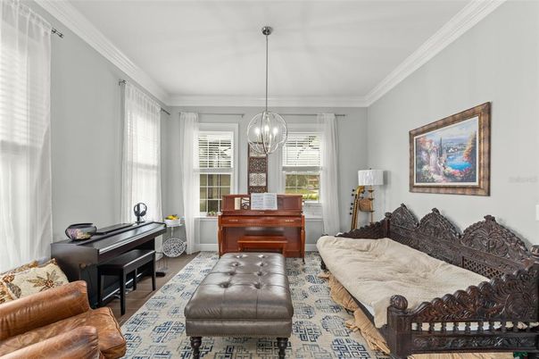 Interior, Living room, Pendant Lights, Piano