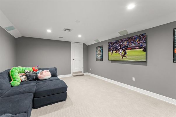 Interior, Living room, Recessed Lighting