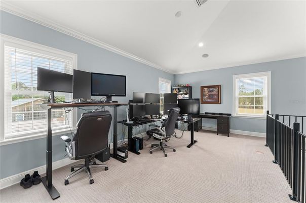 Home Office, Interior, Recessed Lighting