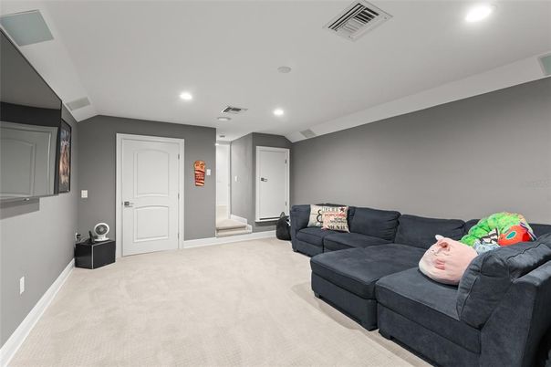 Interior, Living room, Recessed Lighting