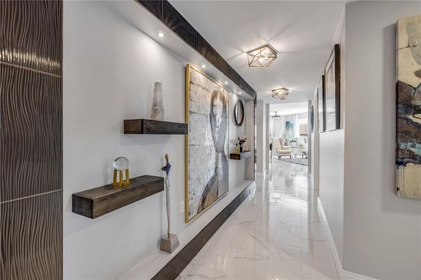 Interior, Marble, Recessed Lighting