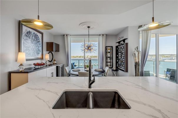 Interior, Kitchen, Pendant Lights, Water