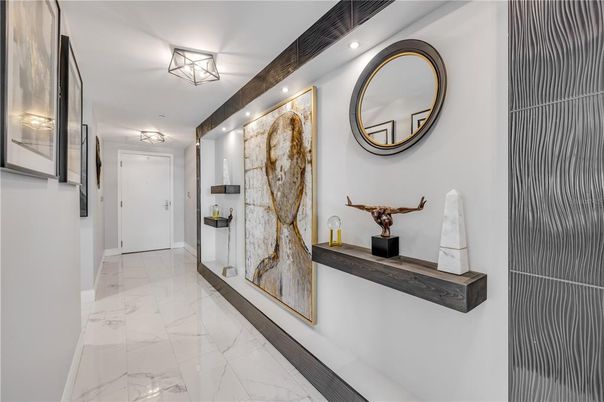 Interior, Marble, Recessed Lighting
