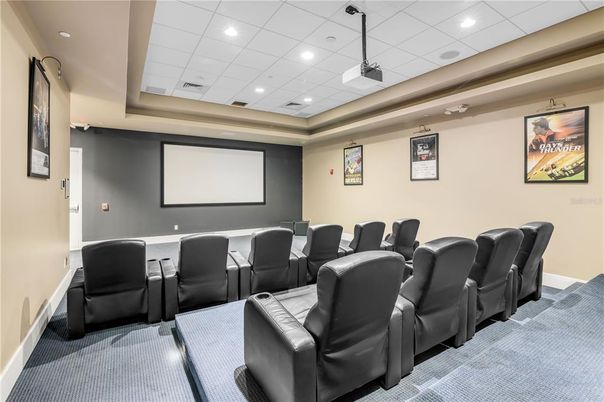 Home Theatre Room, Interior, Projection Screen, Recessed Lighting, Theatre Room