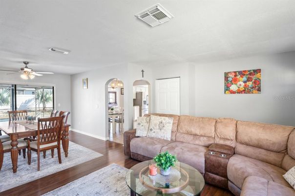 Dining room, Interior, Kitchen, Living room, Wood Texture Flooring