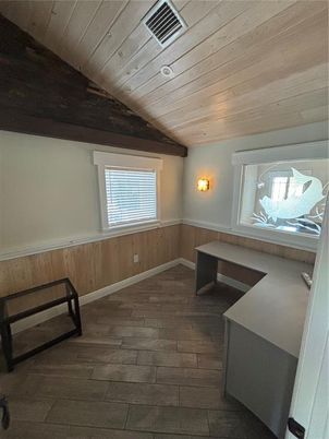 Interior, Recessed Lighting, Wooden Ceilings, Wood Texture Flooring