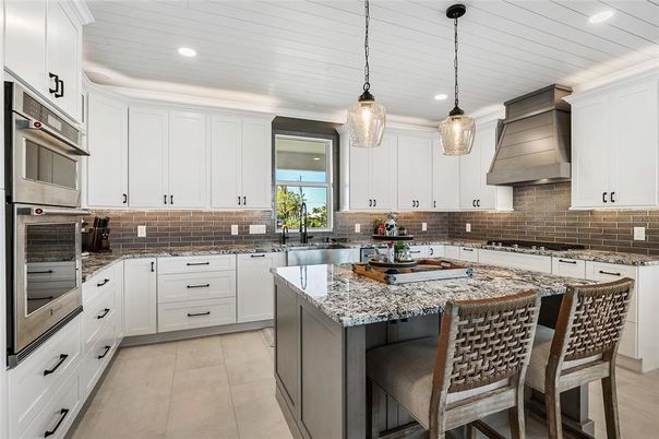 Interior, Kitchen, Pendant Lights, Recessed Lighting, Stainless Steel Appliances