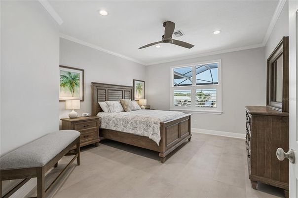 Bedroom, Interior, Recessed Lighting