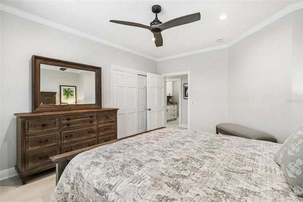 Bedroom, Interior, Recessed Lighting