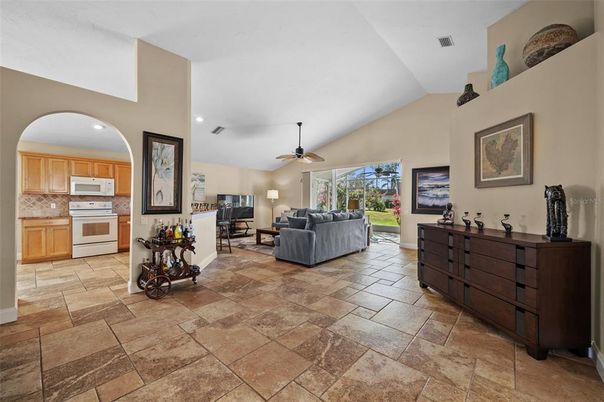 Interior, Kitchen, Living room, Recessed Lighting