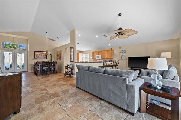 Dining room, Interior, Kitchen, Living room, Pendant Lights, Recessed Lighting