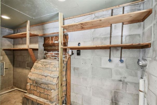 Interior, Recessed Lighting, Stone Walls