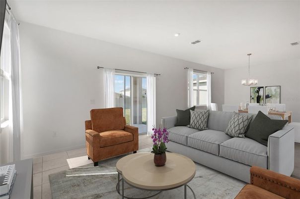 Dining room, Interior, Living room, Pendant Lights, Recessed Lighting