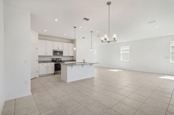 Interior, Kitchen, Pendant Lights, Recessed Lighting, Stainless Steel Appliances