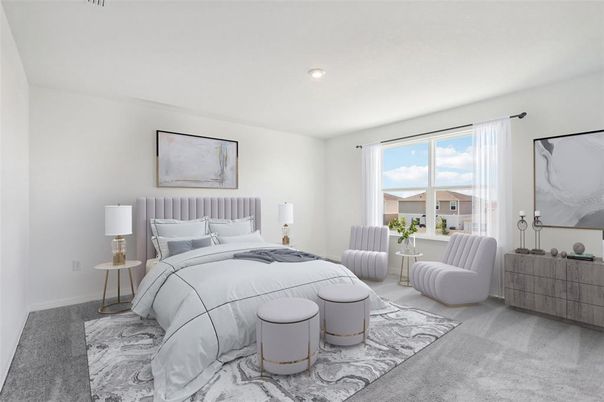 Bedroom, Interior, Recessed Lighting