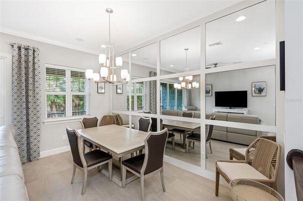 Chandelier, Dining room, Interior, Living room, Recessed Lighting