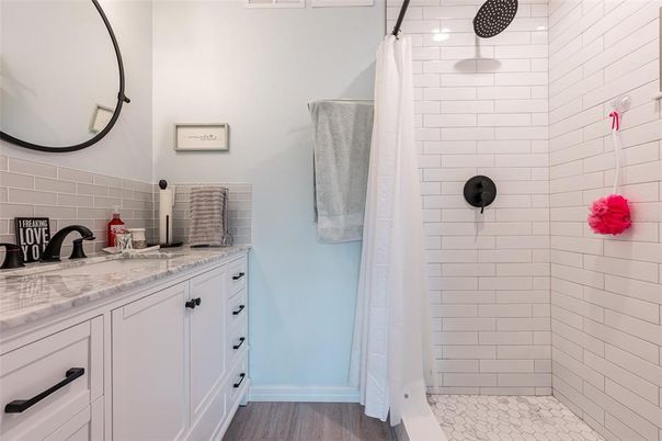 Bathroom, Interior, Wood Texture Flooring