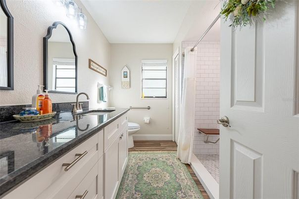 Bathroom, Interior, Wood Texture Flooring