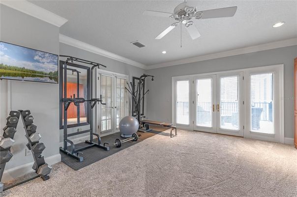 Fitness Equipment, Interior, Recessed Lighting